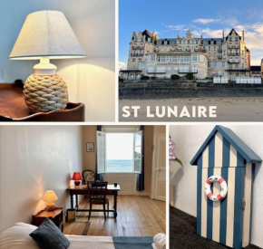 Grand Hôtel vue plage les pieds dans l'eau